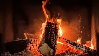 5 Hours Fireplace Crackling 🔥 | Real Fire Sounds | Cozy & Relaxing Ambience