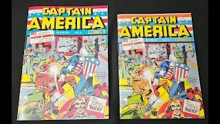 1941/2023 Captain America 1 Folio Society TIMELY MARVEL Golden Age Comic Book KEY (Peek Inside)