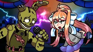 Monika vs Springtrap? FNAF x FNF x DDLC
