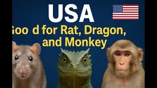USA is good for people born in years of Rat, Dragon, and Monkey