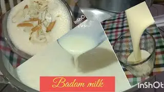 Shop style Badam milk🤤#healthy drink#పాలు ఎక్కువగా ఉన్నప్పుడు ఇలా చేయండి#