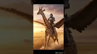 8s flying giraffe performed by veo3 #flying #giraffe #futuristic #veo3 #ai