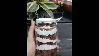 no cook chocolate jar cake 😋😋😋😋😋