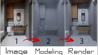 Image re-modeling in 3D Max | Lighting and Materials (Part 3/3)