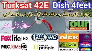 Turksat 42e Channel List 2024 |Turksat 42e Settings 4 Feet Dish