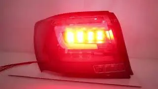 Black Full LED Tail Lights Brake Lamps For 2008-2011 Subaru Impreza/WRX Sedan