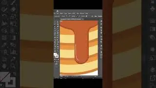 Adobe Illustrator Speed Art - Pancake Flat Design