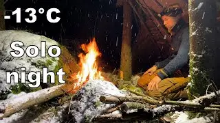 SOLO SHELTER IN COLD AND SNOWY WEATHER