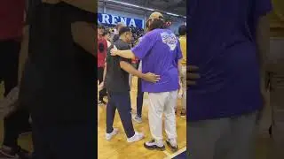 Former teammates of Harvey Carey present for his TNT #4 jersey retirement ceremony #pbagametayodito