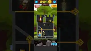 hero rescue puzzle gameing//save princess//pull the pin gameplay//Android iOS game