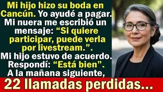 Mi nuera me escribió “No venga a la boda, véala por livestream.” Yo respondí “Está bien” y después_1