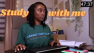 2 HOUR POMODORO STUDY WITH ME: 50/10 POMODORO timer 🌅 Morning Sunrise, White Noise, No Music