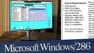 Windows 2/286 1988 года встречает современное оборудование (голое железо)
