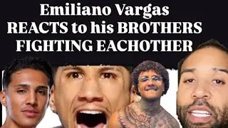 EMILIANO VARGAS REACTS TO HIS BROTHERS FIGHTING EACHOTHER #boxing #sports #fernandovargas #boxer 