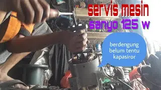 cara servis sanyo 125 w berdengung belum tentu kapasitor nya yang rusak