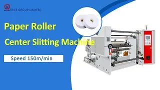 Fully Automatic Center Type Slitting Rewinding Machine For Paper Roller Speed 150m