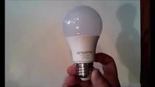 Simpome A19 9W LED Light Bulb, 1 pk