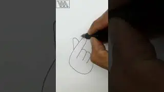 Very Easy Korean Tumblr Heart Sketch ❤ || Hand Twist Heart || #simple #drawing #shorts