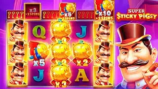 SUPER STICKY PIGGY НАКОНЕЦ ТО Я ПОЙМАЛ ТУ САМУЮ ЮВЕЛИРНУЮ БОНУСКУ!! Я ВЕРИЛ ДО КОНЦА
