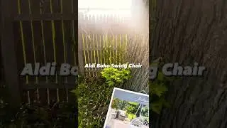Aldi finds - Boho Swing Chair #aldi #swingchair #aldifinds #backyard #summervibes