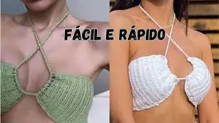 Top de crochê/ fácil e rápido/ versão destro @summercroche