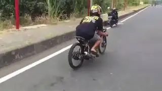 Setting Drag bike Jupiter 200 CC di lintasan 201 Meter