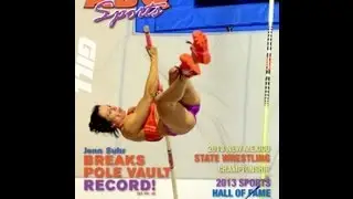 Jenn Suhr Olympic gold medal and world record holder in the womens pole vault