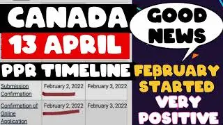 Canada PPR Timeline 13 April | February PPR Started Today | Positive Trend