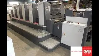 shinohara 75 5vh for sale   used five colour offset printing machine   Gab Supplies Ltd   2004