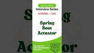 Actuator : The secret weapon for Spring Boot monitoring! #shorts
