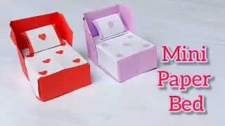 DIY Mini Paper Bed | Paper Crafts For School | Paper Crafts | Easy Kids Craft Ideas |Paper Craft New