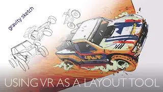 5 minute Drawing Lesson - Using VR and Gravity Sketch to aid composition