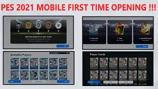 PES 2021 MOBILE FIRST TIME OPENING !!! 🤩