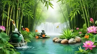 Lotus Waterfall Serenity &bull; Calm Ambient Spa Music
