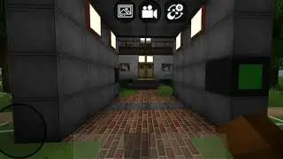 New electrical house with Security System in Mini block craft 3D