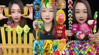 Asmr this candy snacks is all about soft chewing and lollipop mukbang #mukbang #eating #candy