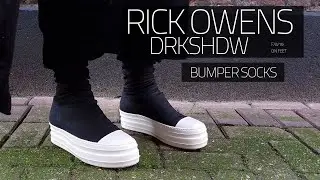 Rick Owens DRKSHDW: Bumper Socks (On Feet)