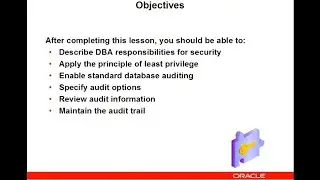 Oracle Database Security || Database Auditing || Audit Trial