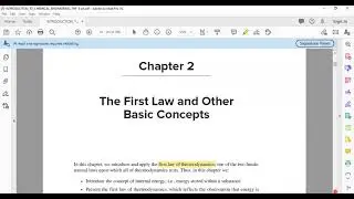 هندسة كيمياوية مرحلة ثالثة الثرموديناميك جابتر 2 الجزء الاول First law of thermodynamics