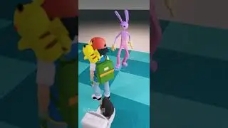 Pikachu & Pomni X Jax 3 (Who's that Pok&eacute;mon? 53) #pokemon  #memes
