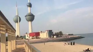 Kuwait City Salmiya Seaside tour with friends kuwait tower&rsquo;s salmiya