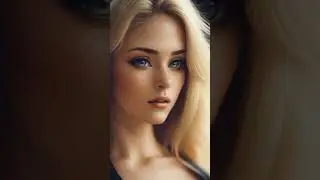 Free Stock Videos - AI animation - blonde womans portrait