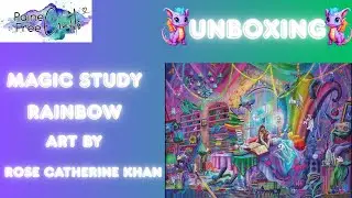 YOU MUST SEE THIS😍My first Paine Free Craft #crosstitch #unboxing 🌈🐉Magic Study Rainbow🌈🐉 #art