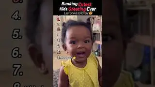 Ranking the Cutest Kids' Greetings Ever 👋💖 | Too Pure #viral #shorts #kids