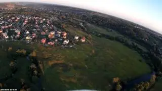 fpv полет, поселок Южный (самолет Skywalker 1990)