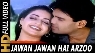 Jawan Jawan Hai Arzoo| Hariharan, Alka Yagnik | Bade Dilwala 1999 Songs | Sunil Shetty, Priya Gill