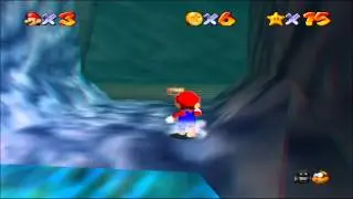 Super Mario 64   Niveau 3   Etoile 3 Tr&eacute;sor dans la caverne 3D