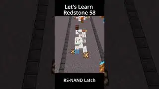 RS NAND Latch Memory Circuit Flip Flop | Let's Learn Redstone 58 Minecraft Bedrock Redstone Tutorial