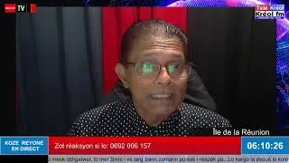 Le journal de Kreoler TV - T&eacute;l&eacute; Kreol  en r&eacute;unionnais du 20 08 2020.