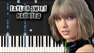 Taylor Swift - Haunted - Piano Tutorial Synthesia (Download MIDI)